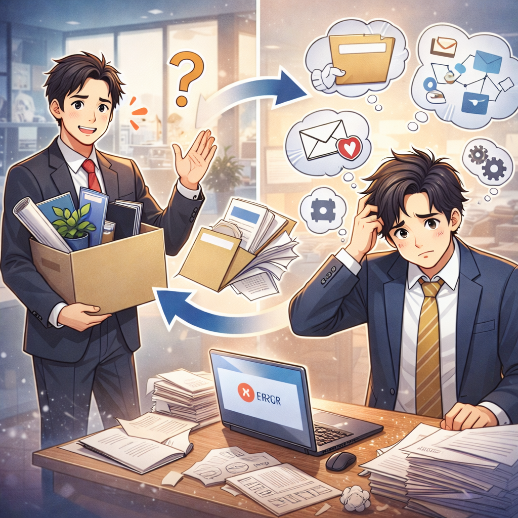 引き継ぎがうまくいかない