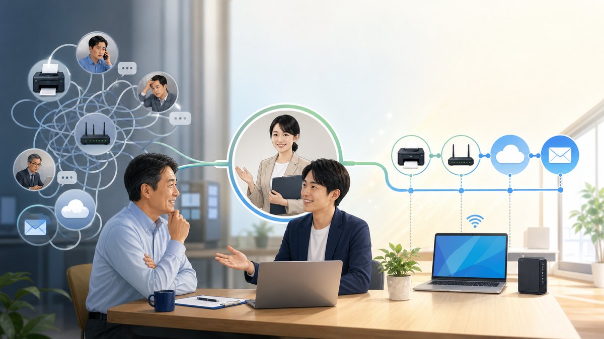 「誰に聞けばいい？」をなくす。ITの困りごとを一つの窓口にする効果