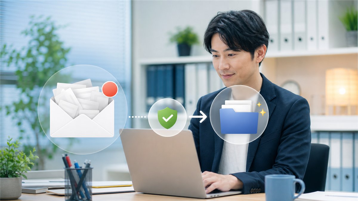 会社メールの容量がいっぱいになったときの安全な整理方法