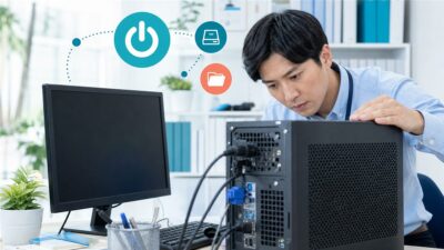 会社のパソコンが起動しないときの初動｜データを守る確認手順