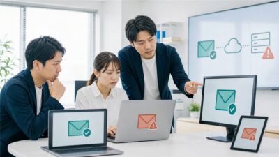 Outlookでメールを送受信できないときの会社向け確認手順